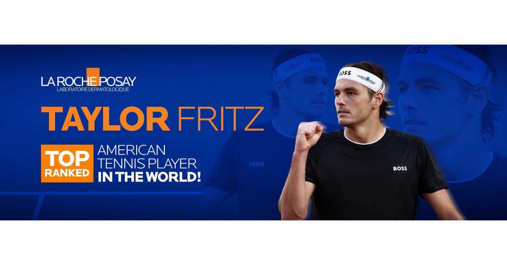 La Roche-Posay annonce Taylor Fritz, nouveau partenaire en matière de sécurité solaire, pour contribuer à sensibiliser aux comportements sécuritaires au soleil sur et en dehors des courts de tennis
