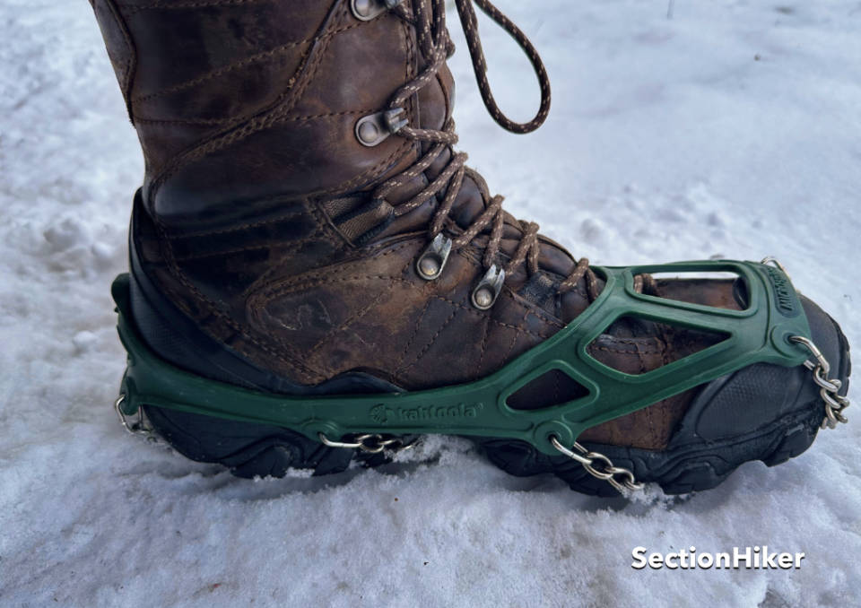 [Titre du site] Test Kahtoola MICROspikes : des chaînes à pneus pour vos pieds