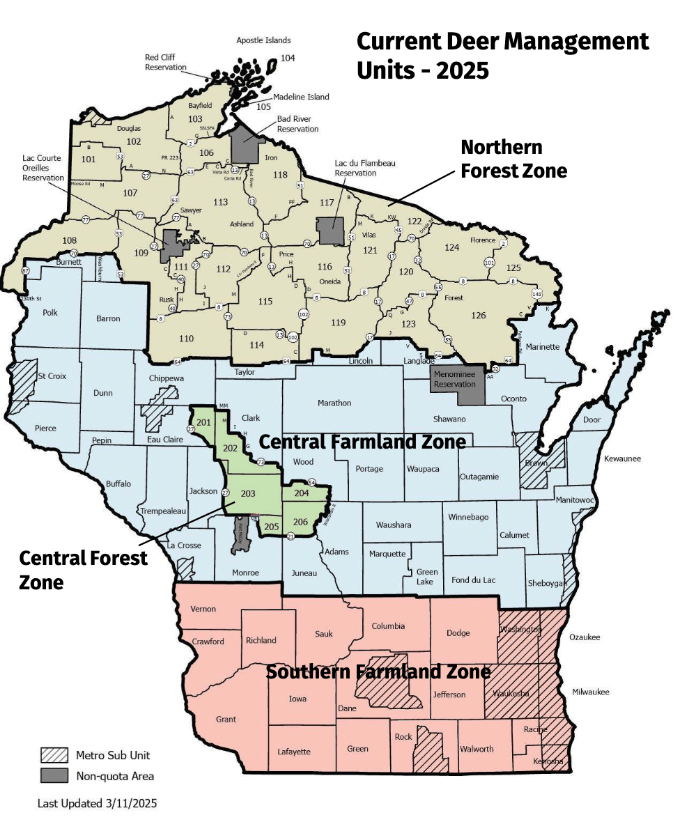 [Titre du site] Le Wisconsin revendique un nombre record de cerfs, mais des problèmes de maladie chronique en gaspillage se profilent