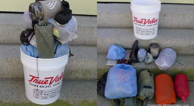 Le défi des cinq gallons – sectionhiker.com SectionHiker.com