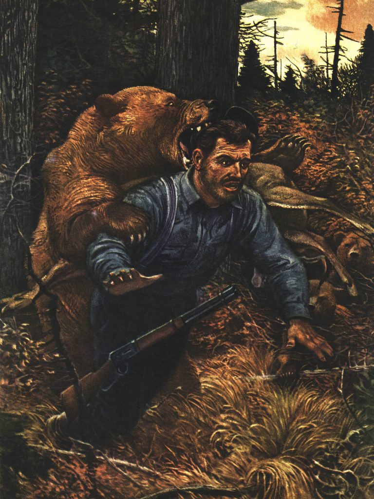 Il a été mutilé par un ours brun et est parti pour mort