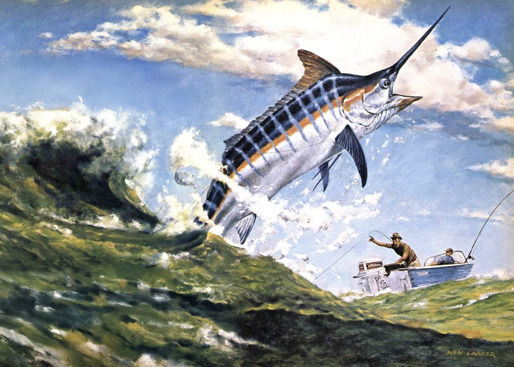 Mon hors-bord est mort - tout comme nous nous sommes connectés avec un marlin géant