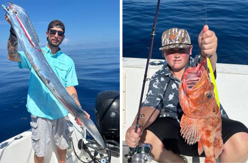 Le père et le fils attrapent deux poissons records bizarres le même jour