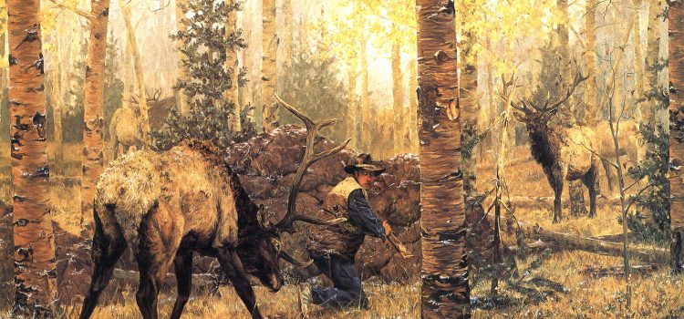 Je me suis fait prendre entre deux wapitis géants et enracinés avec rien d'autre que mon Hawken
