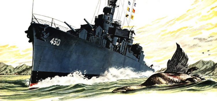 J'ai chassé des canards depuis un destroyer naval américain pendant la guerre de Corée
