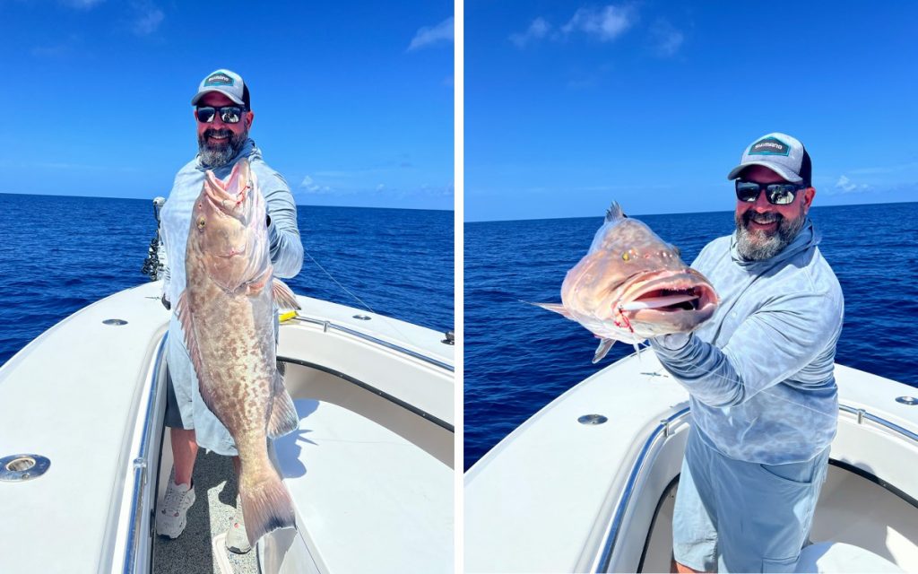 Un pêcheur de Floride attrape un mérou record du monde juste après avoir cassé l'hameçon d'un vivaneau
