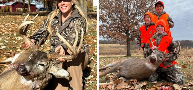 J’ai abattu un gros mâle du Wisconsin quelques secondes seulement avant qu’un jeune chasseur ne marque son premier cerf J'ai abattu un gros mâle du Wisconsin quelques secondes seulement avant qu'un jeune chasseur ne marque son premier cerf