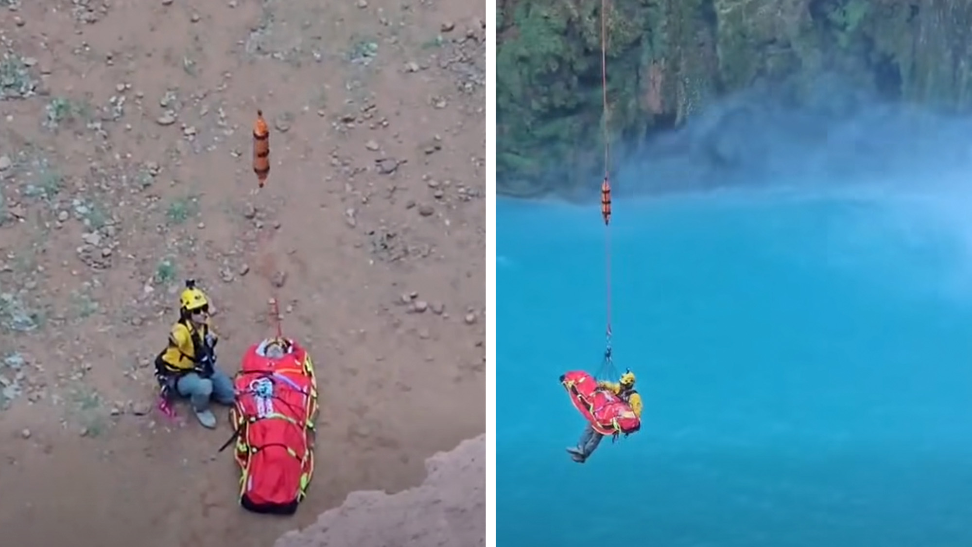 [Titre du site] Regarder : Des images de sauvetage épiques montrent un randonneur suspendu à un hélicoptère au-dessus du Grand Canyon