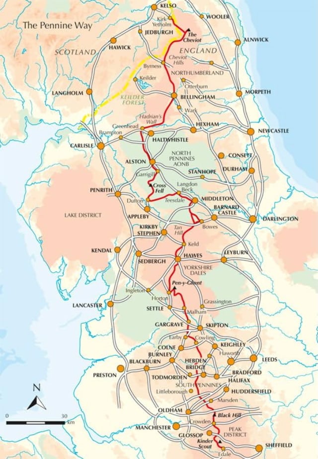 [Titre du site] Liste du matériel de randonnée Pennine Way de l'Angleterre à l'Écosse (2026)