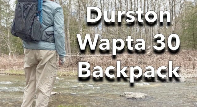 Examen du sac à dos sans cadre Durston Wapta 30 SectionHiker.com