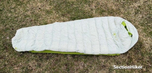 [Titre du site] Évaluation : Sac de couchage momie en duvet Exped Ultra 30°F