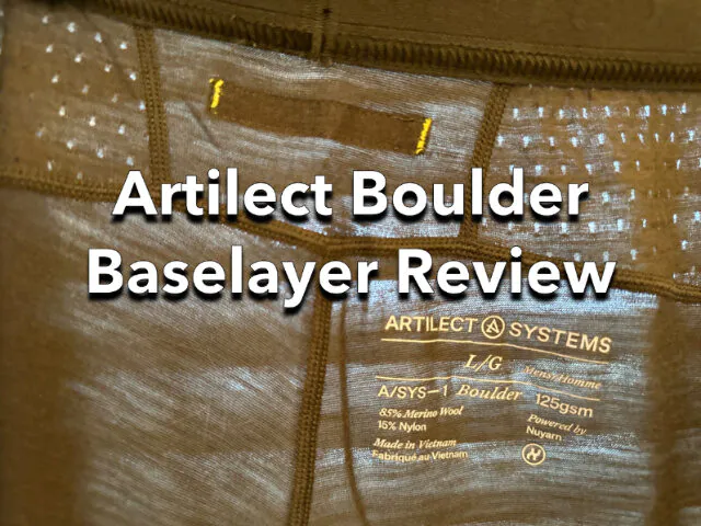 Test de la sous-couche Artilect Boulder
