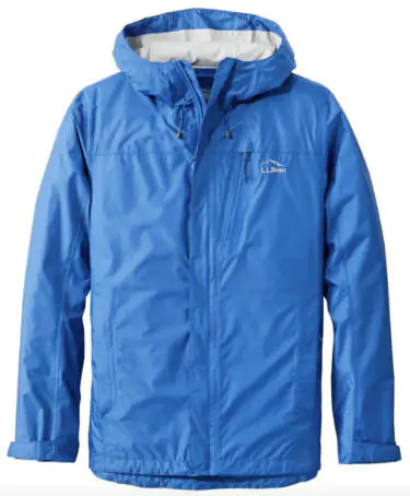 Ll veste de pluie modèle de sentier de haricot