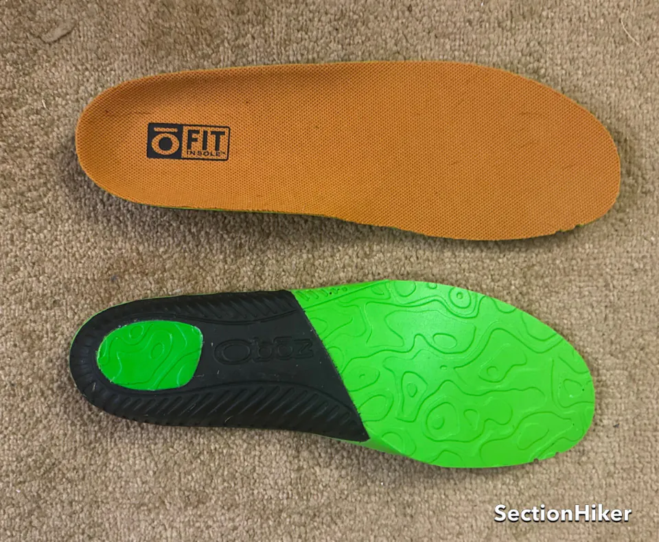 Oboz comprend des semelles de haute qualité dans toutes leurs chaussures.