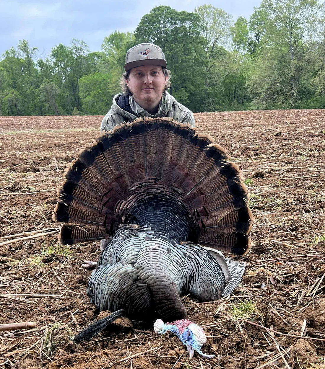 Un chasseur de dinde de Caroline du Nord avec un Tom.