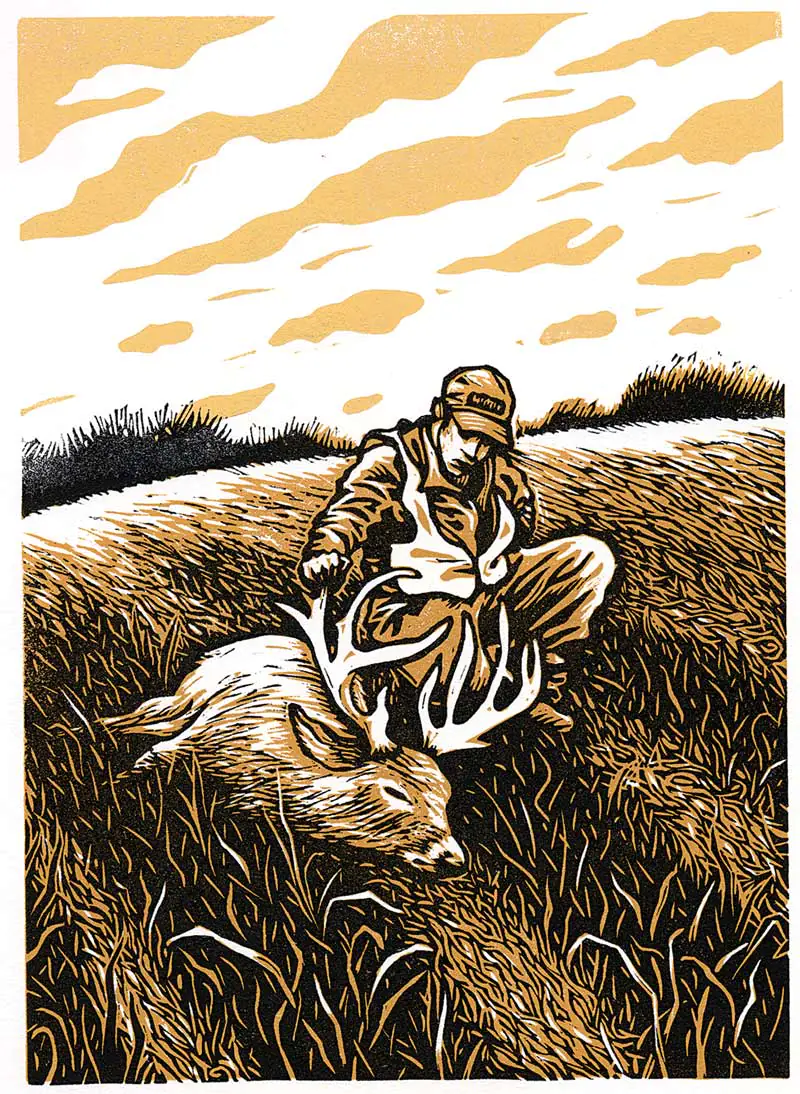 Andrew McKean chasse le cerf d'une illustration à vie