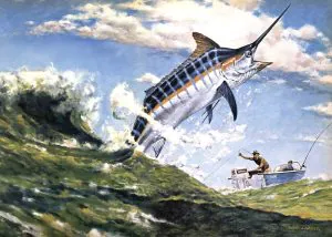 Mon hors-bord est mort - tout comme nous nous sommes connectés avec un marlin géant