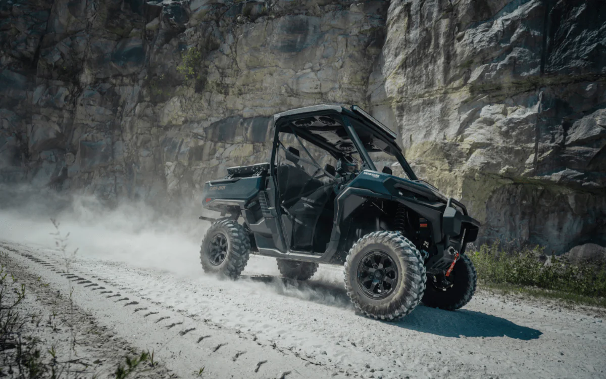 Defender XT sur la piste