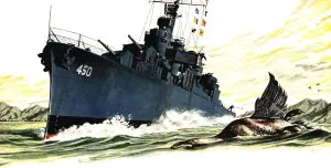 J'ai chassé des canards depuis un destroyer naval américain pendant la guerre de Corée