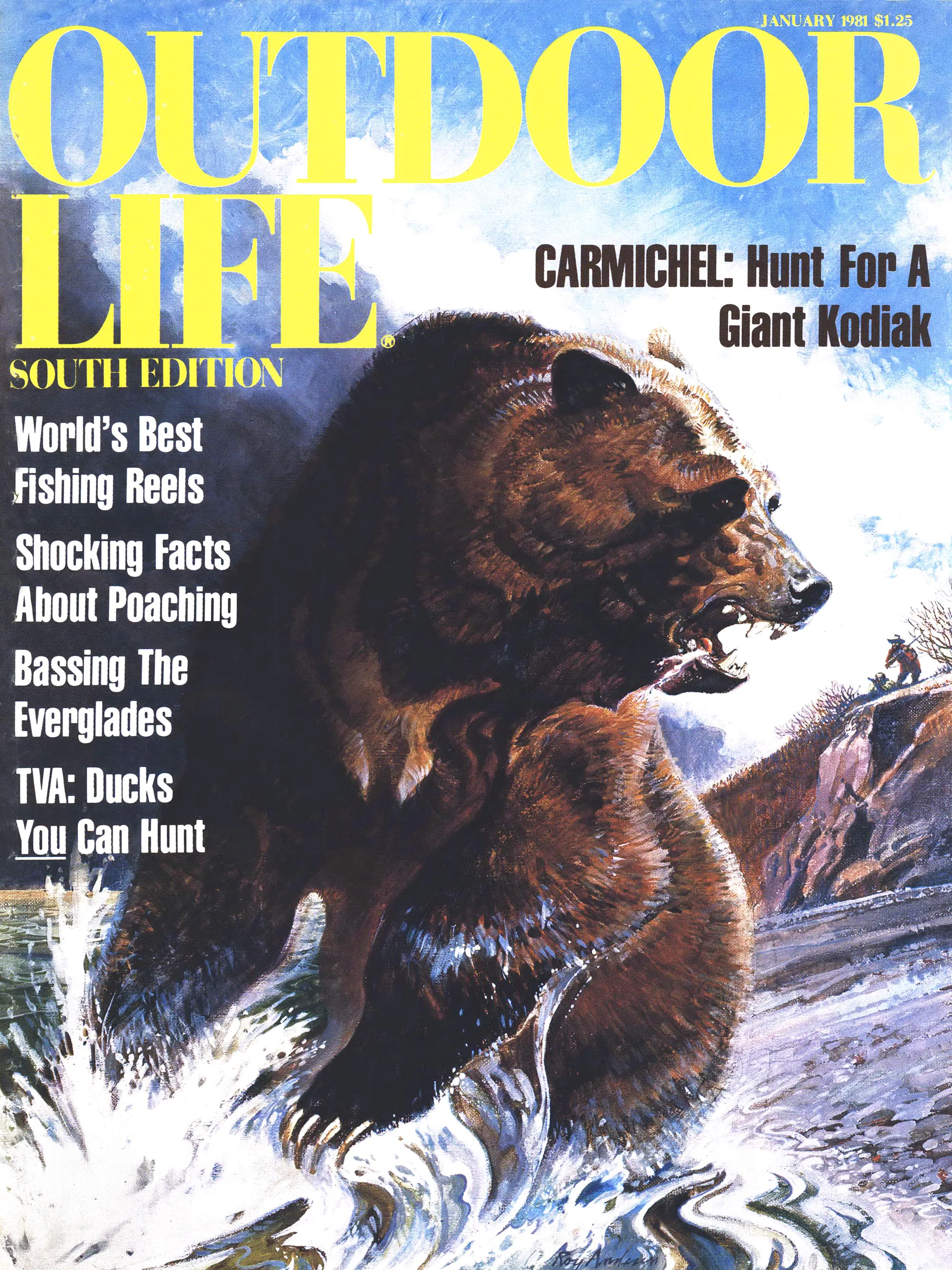 Une vieille couverture de vie en plein air représentant un ours.