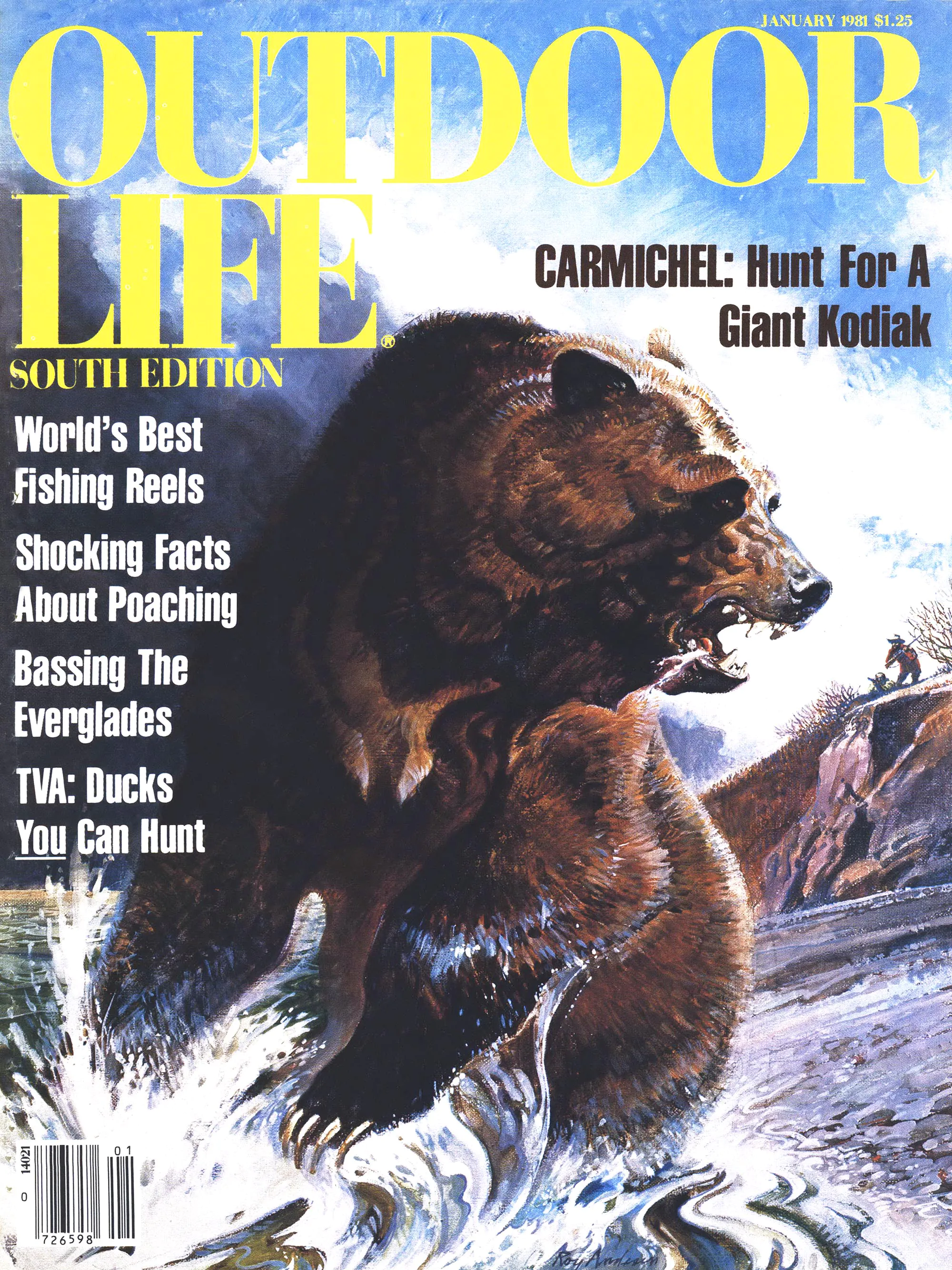 Une vieille couverture de vie en plein air représentant un ours.