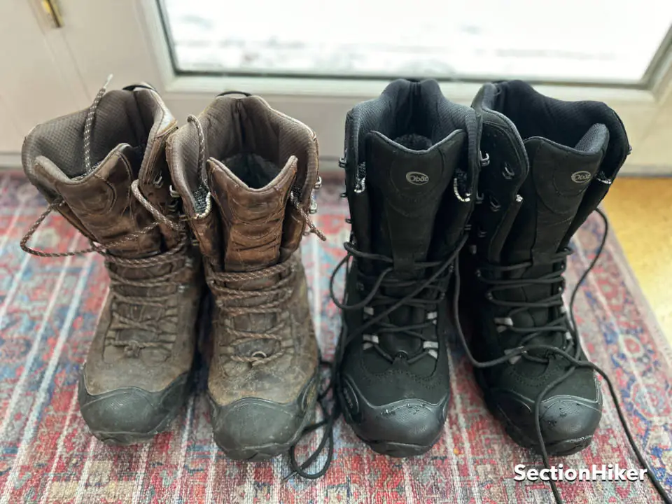 J'ai déclaré que j'utiliserais ma troisième paire de Bridgers de 10 pouces (à droite) cet hiver.