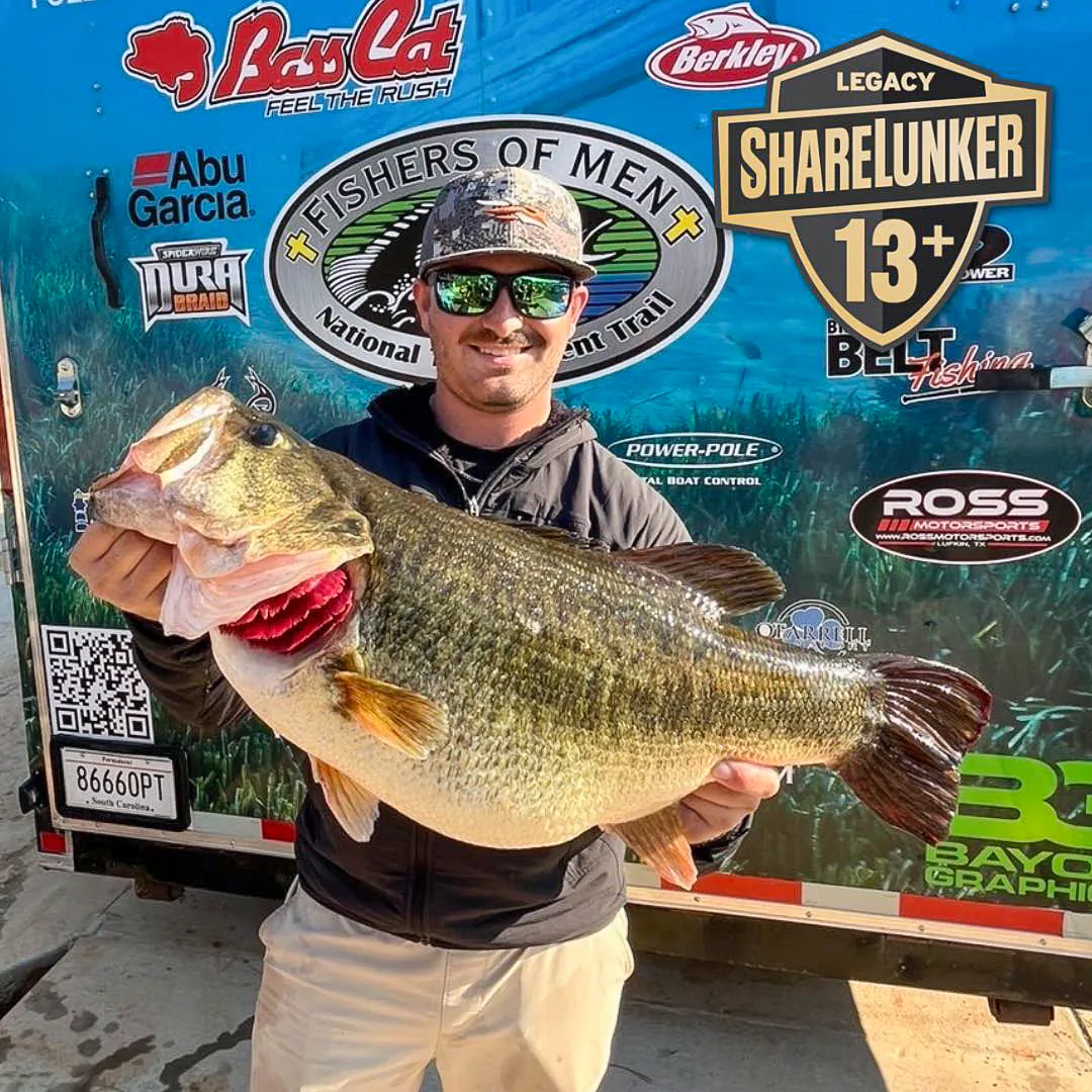Drake avec un poisson de 13 livres