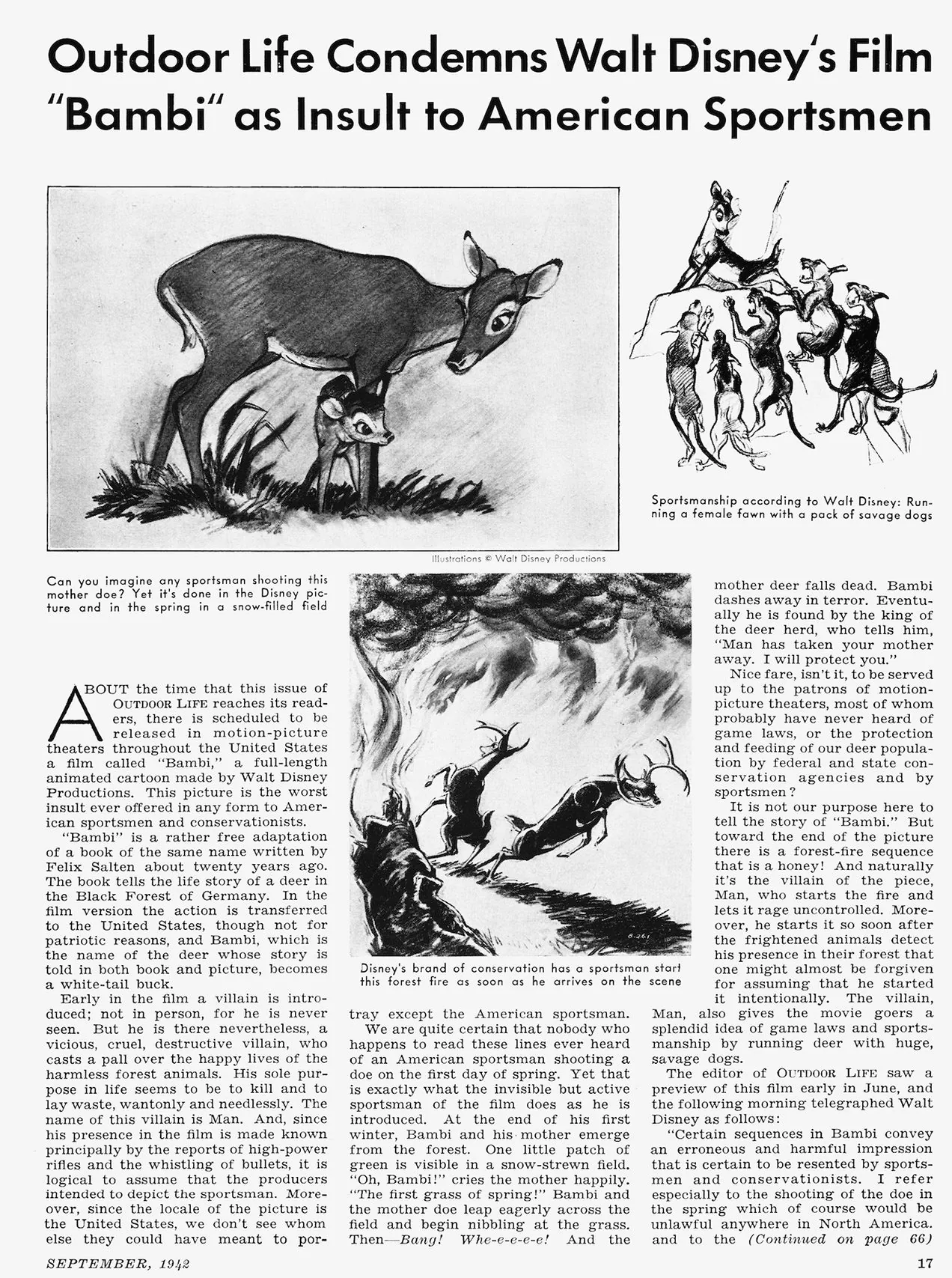 Une page du numéro d'OL de 1942