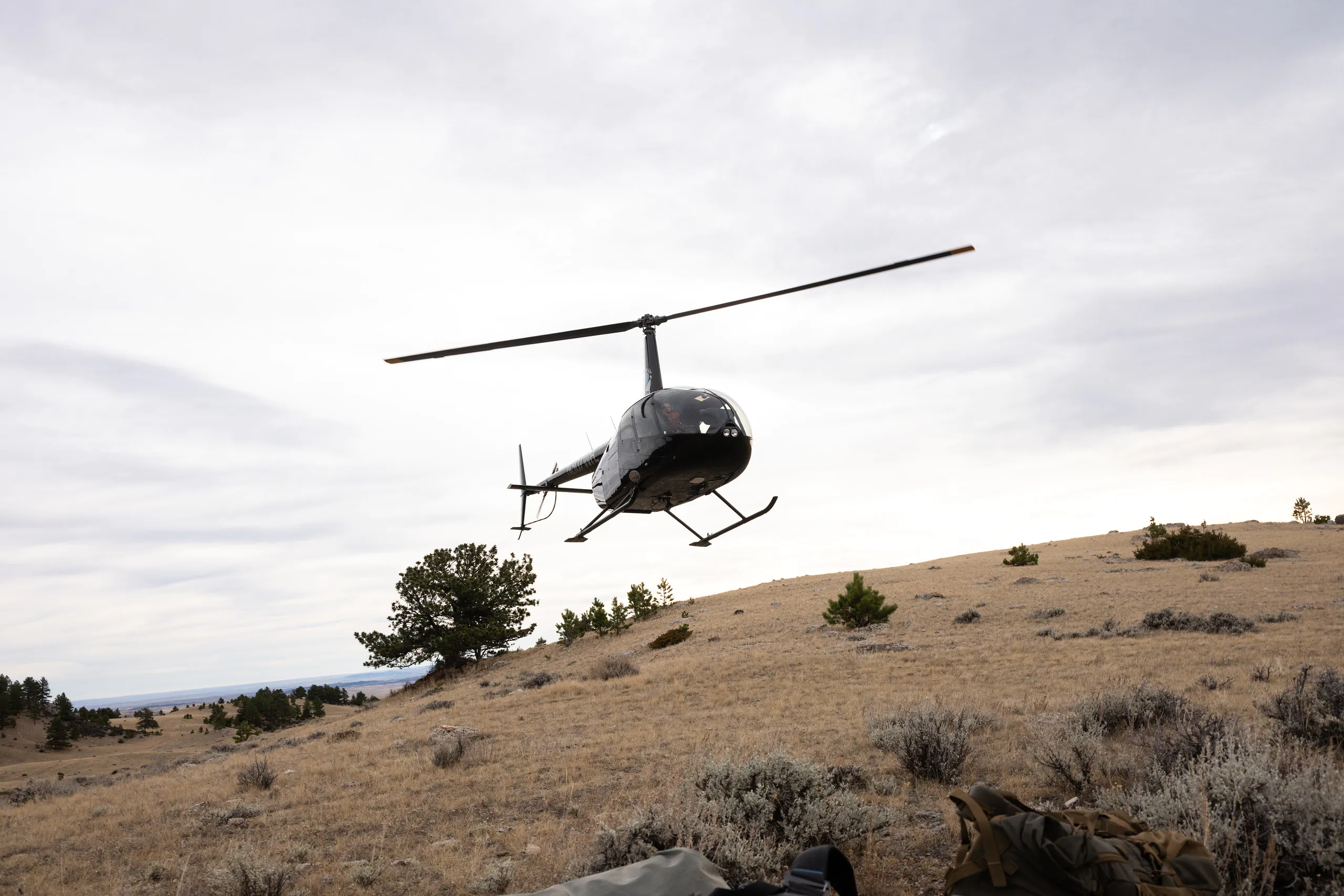hélicoptère dans le Wyoming