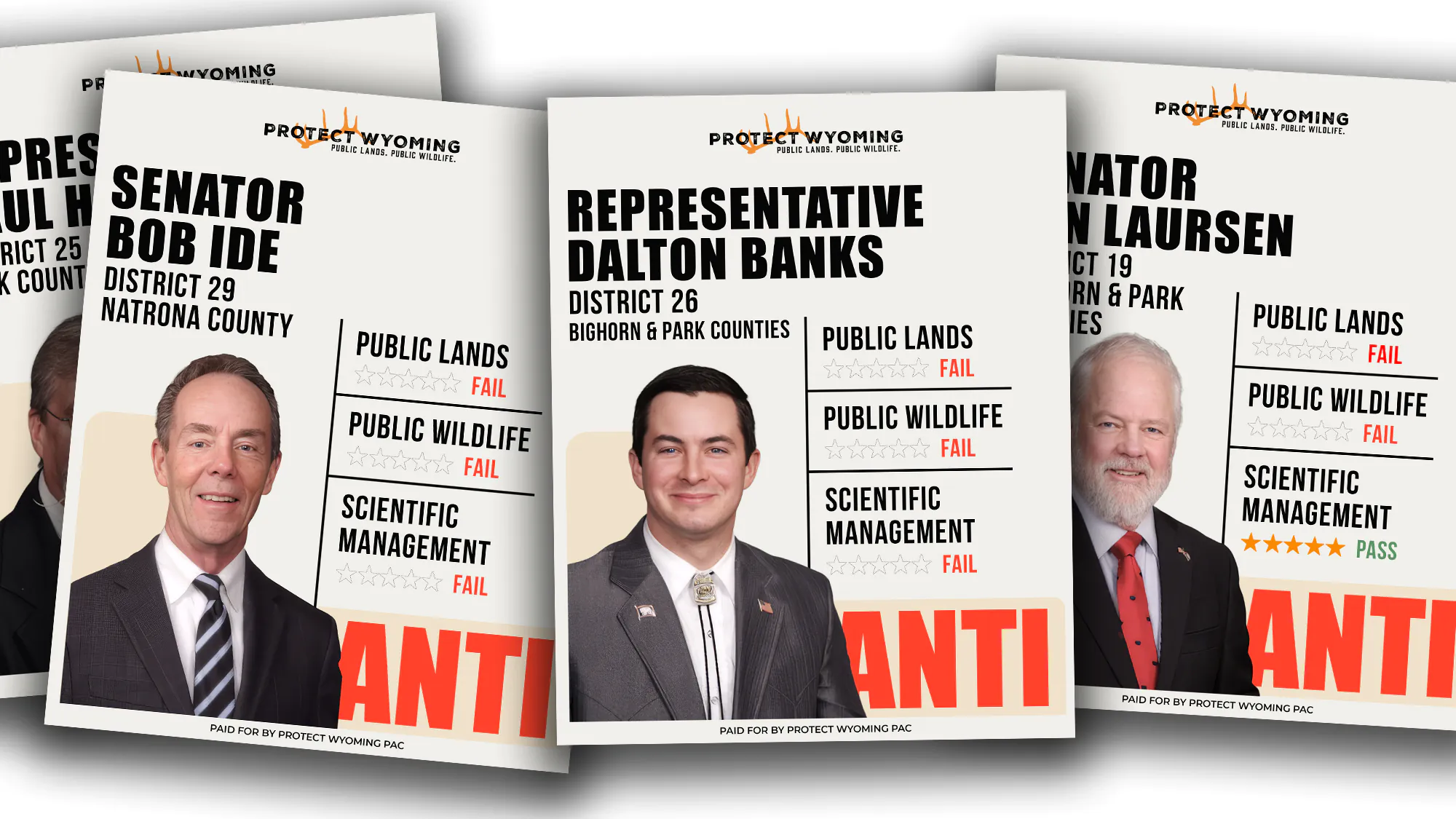 Cartes de pointage anti-terres publiques