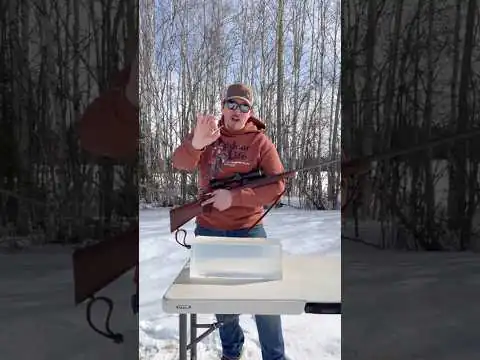 Prise de vue du .220 Swift dans un gel balistique à une vignette de 4 500 FPS