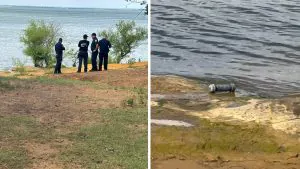Une bombe artisanale trouvée dans un lac urbain a été placée là pour faire exploser des poissons, selon les responsables
