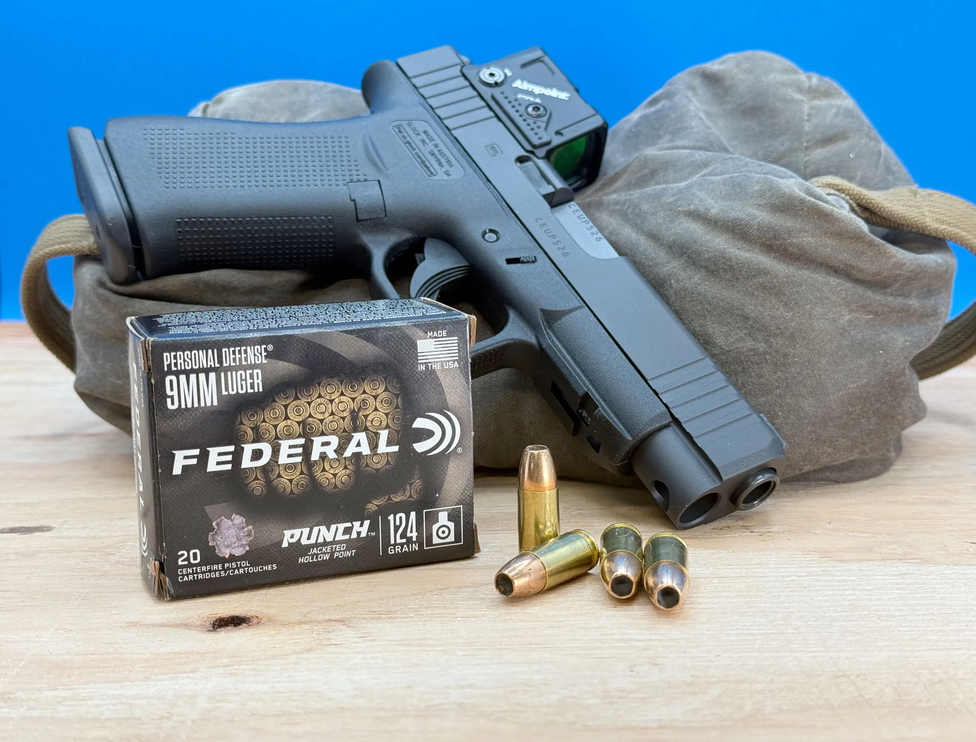 Munitions fédérales à 124 grains pour pistolets compacts de 9 mm